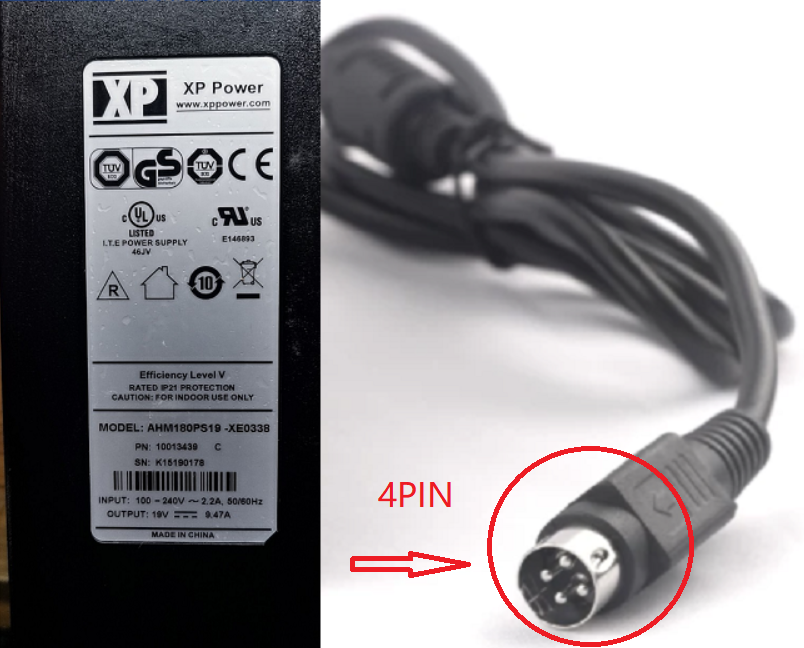 Brand NEW*Esaote MyLab Gamma Portable Diagnostic System Power Supply XP AHM180PS19-XE1057 19V 9.47A 180W 4PIN